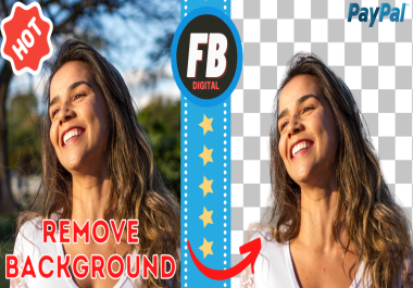 I will remove the background of 10 photographs