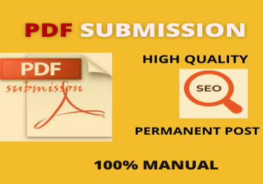 50 PDF submission high authority Web site Dofollow backlinks