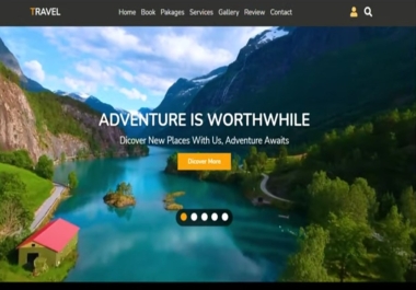 Travel and tour website Develop and design for you