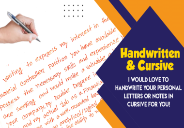 Beautiful Cursive Handwriting Project