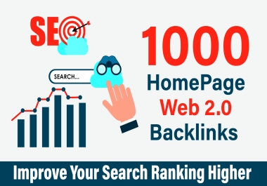 I will create 1000 High quality Web 2.0 home page backlinks