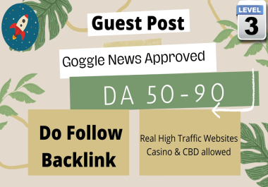 Bumper Offer Write And Publish 25 Guest posts Google News Approved Sites From DA50+ to DA 90+