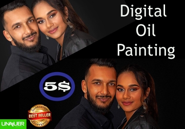 I will design your Digital Oil Painting