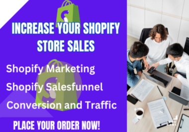 I will do shopify marketing ecommerce promotion engage customer website traffic