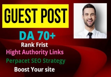 I will do High DA guest Posts with High Authority Link Building
