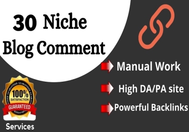 Provide Niche Relevant Blog Comments Backlinks
