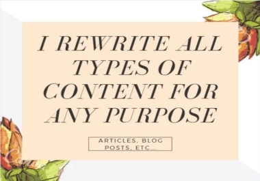I will write a professional blog on a variety of topics