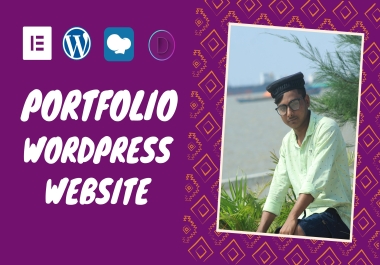 Create personal portfolio,  resume, & business responsive wordpress website