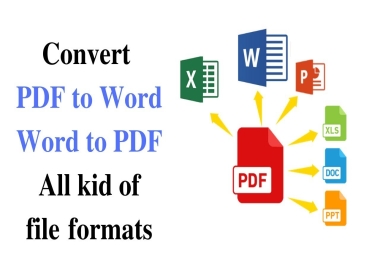 I will transcribe PDF to Word,  PowerPoint and Excel