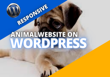 I will design responsive animal website with online marketing system in wordpress