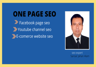 I can do one page seo for any facebook page