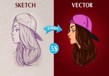 Convert sketch to vector ai, eps, svg, pdf