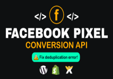 I will fix or setup Facebook pixel conversion API ios 14 update via gtm