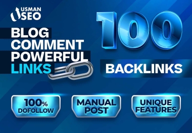 I will 100 dofollow blog comment authority links SEO backlinks