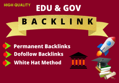 I will build 30 Edu and Gov Dofollow Backlinks from high da sites