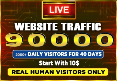 Get 90,000 real USA web traffic visitors to your website