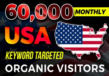 Drive real USA keyword targeted website traffic within 30 days