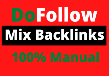 Create 80 Dofollow mix basic backlinks from high authority website off page seo plan