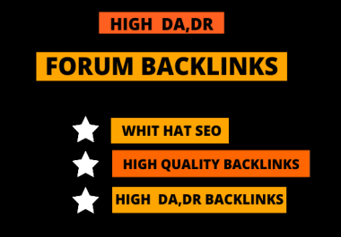 I will create 70 dofollow forum backlinks authority links from high authority website