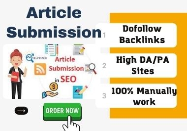 I will publish Content on directory Submission sites with dofollow backilnks