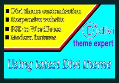 I will be your expert for divi theme, divi builder or wordpress divi