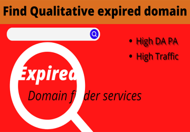 I will provide high authority 3 expired domain name research