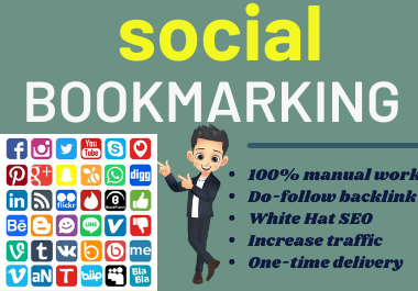 I will submit high quality 30 social bookmarking and SEO backlinks.