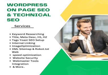 I will do complete on page SEO and technical optimization