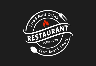 I will design a creative food,  bakery,  bbq,  cafe and restaurant logo