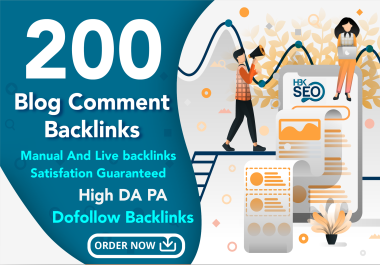 I will do 200 dofollow blog comment backlinks seo