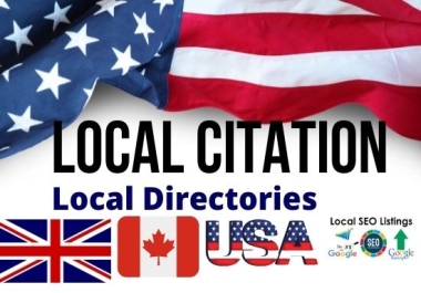 I will 35 list your business to top USA UK CANADA local business directory
