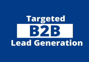 I will provide 300 High Targeted B2B leads and find Valid Emails
