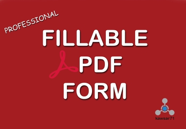 I will cretae editable pdf fillable form up to 2 pages