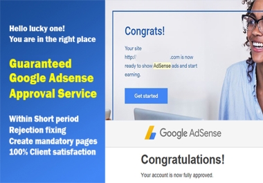 I will provide guaranteed AdSense approval service for your niche website