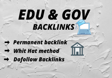 I will do 30 high authority dofollw edu and gov backlinks on high DA sites