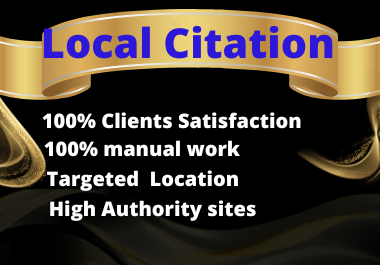 I will provide top 70 local citations and directory submission or business listing for local seo