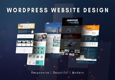 will Create Responsive Wordpress Website Design