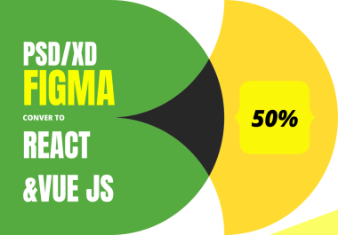 PSD XD Sketch Zeplin Figma to html css Bootstrap Tailwindcss React /Vue. js wordpress