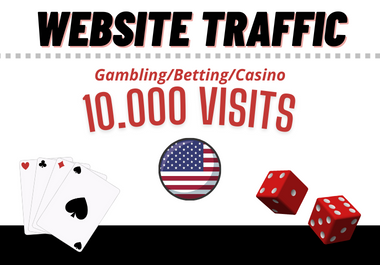 10.000 HQ USA Website Traffic for Gambling/Casino Websites - Great for Ranking