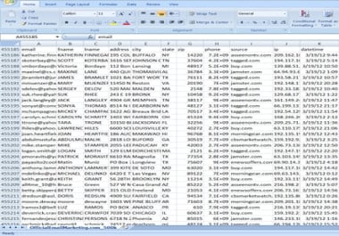 I will build email list of 2022 active real estate from USA 1 100 emails