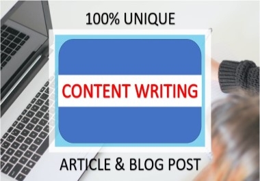 I will write 100 unique 1000+ words SEO blogs and content