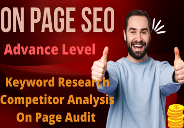 I will do best on page SEO optimizations