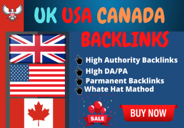 I will create 30 USA UK Canada high authority backlinks
