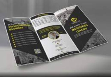 I will design professional and attractive brochure for your business