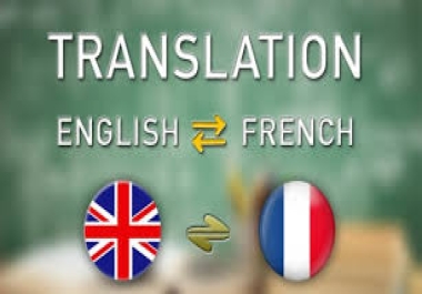 I will translate English to French and French to English