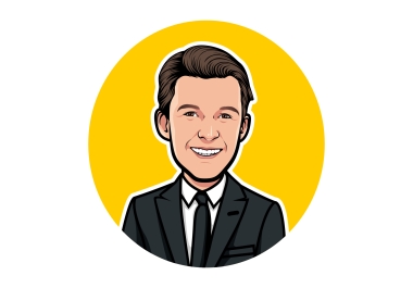 I will make a stunning big head cartoon