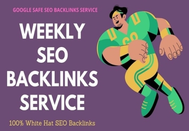 TOP weekly SEO link building backlinks service