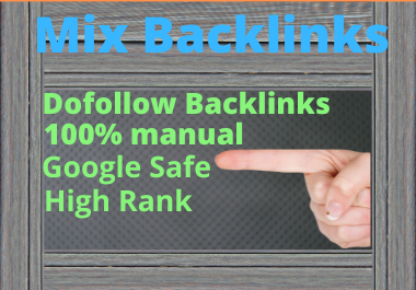 I will do 80 dofollow mix backlinks on high authority sites