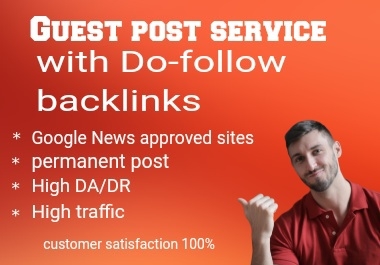 Outreach with high quality guest post service