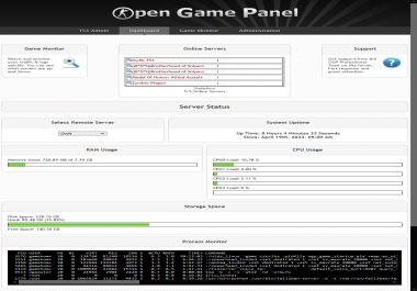 I will install Open Game Panel